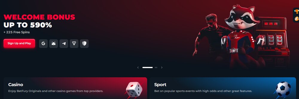 BetFury casino HP FI